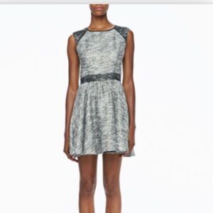 Rachel Zoe Marley Flared Tweed Dress Sz 10